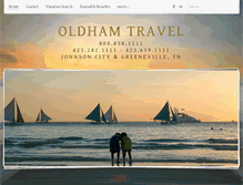 Tablet Screenshot of oldhamtravel.com